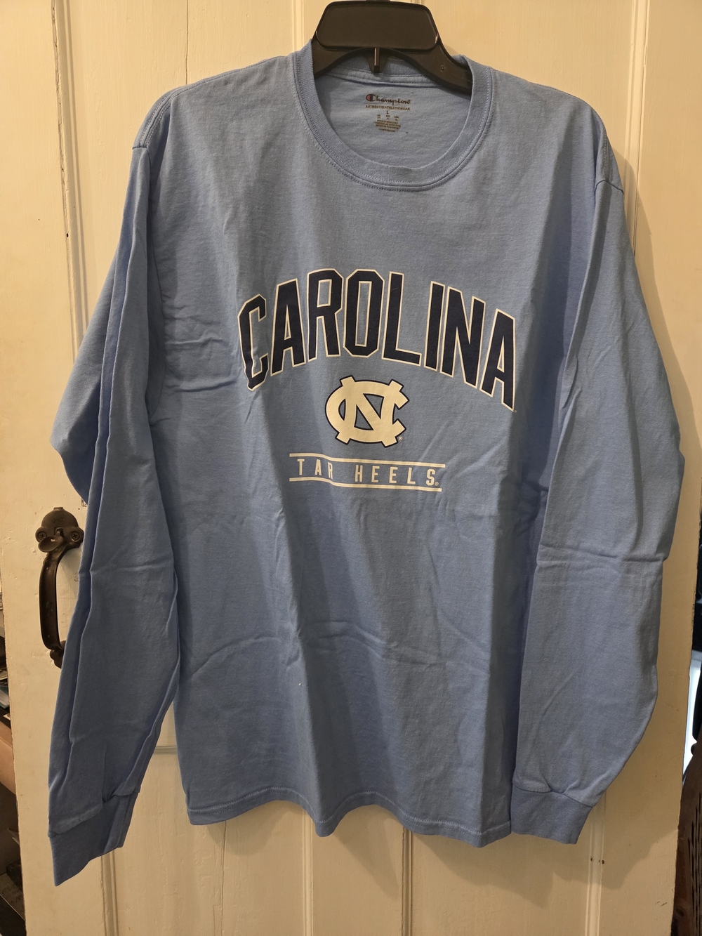 Champion Light Blue UNC Longsleeved Tee